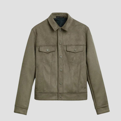 Lapel Suede Jacket